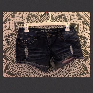 Dark blue shorts
